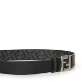 Cintura Squared FF in pelle e tela FF jacquard 7C0553 AVV7F0GXN FENDI 
