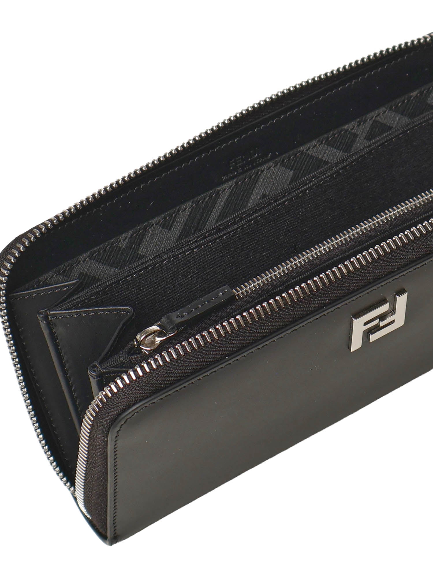 Portafoglio Zip Around Squared FF in pelle 7M0210 AFF2F0GXN FENDI 