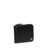 Portafoglio Squared FF in pelle con logo 7M0380 AVV6F0GXN FENDI 