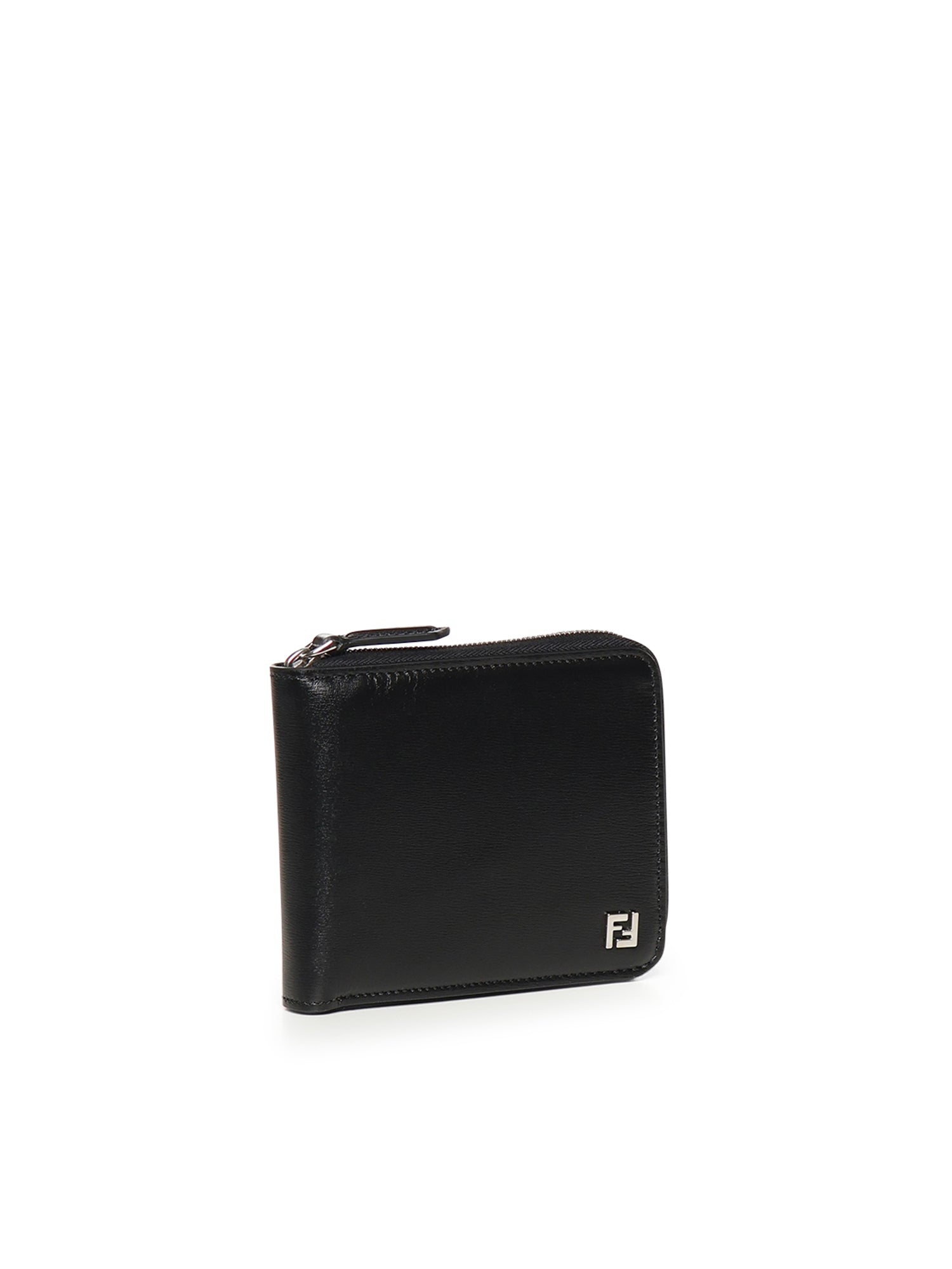 Portafoglio Squared FF in pelle con logo 7M0380 AVV6F0GXN FENDI 
