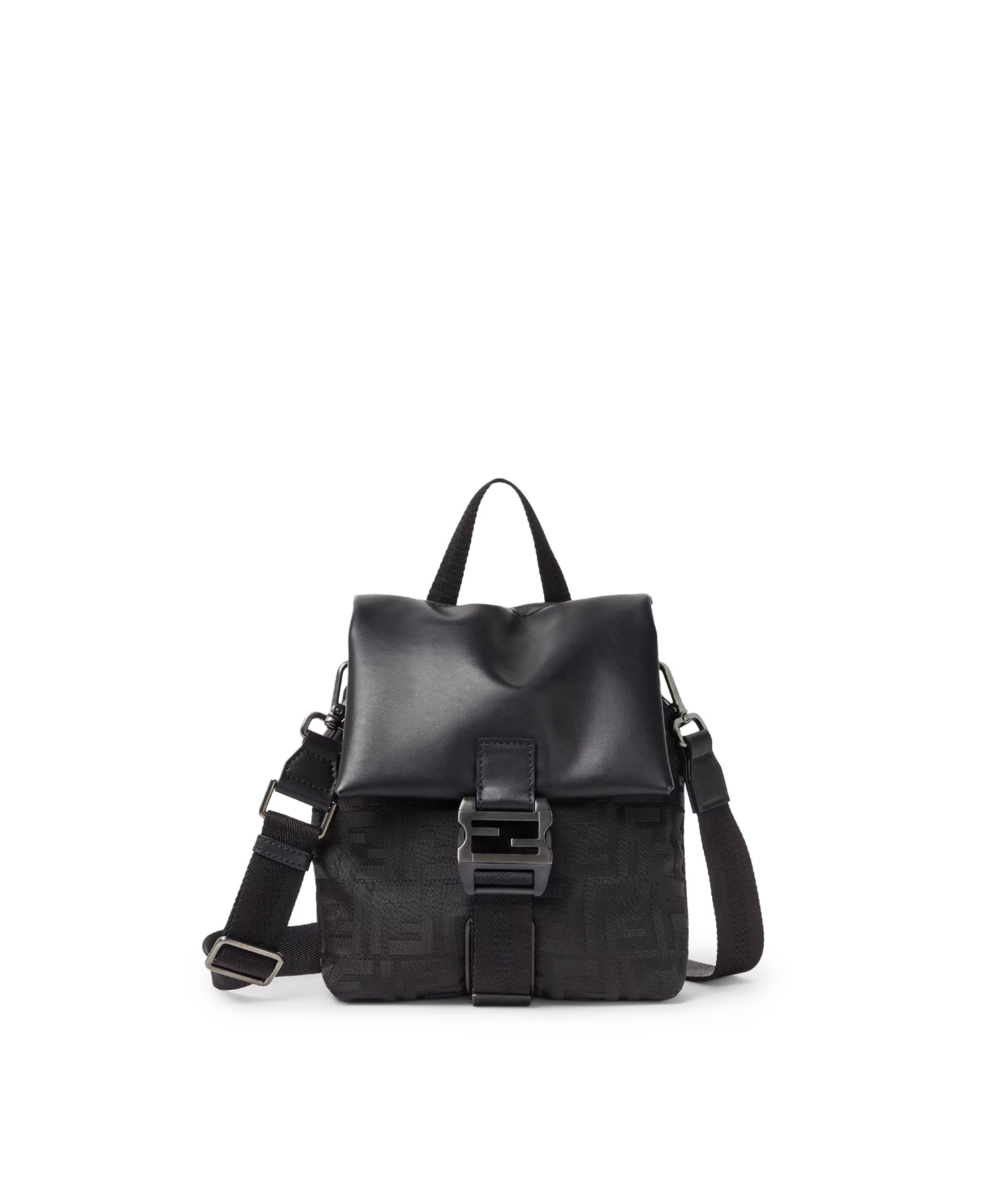 Borsa Fendi Flux in Nylon FF e pelle 7VA673 AVC6F0SAJ FENDI 
