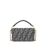 Borsa Baguette® Mini in jacquard FF effetto denim 8BS017 AWVAF0NAP FENDI 