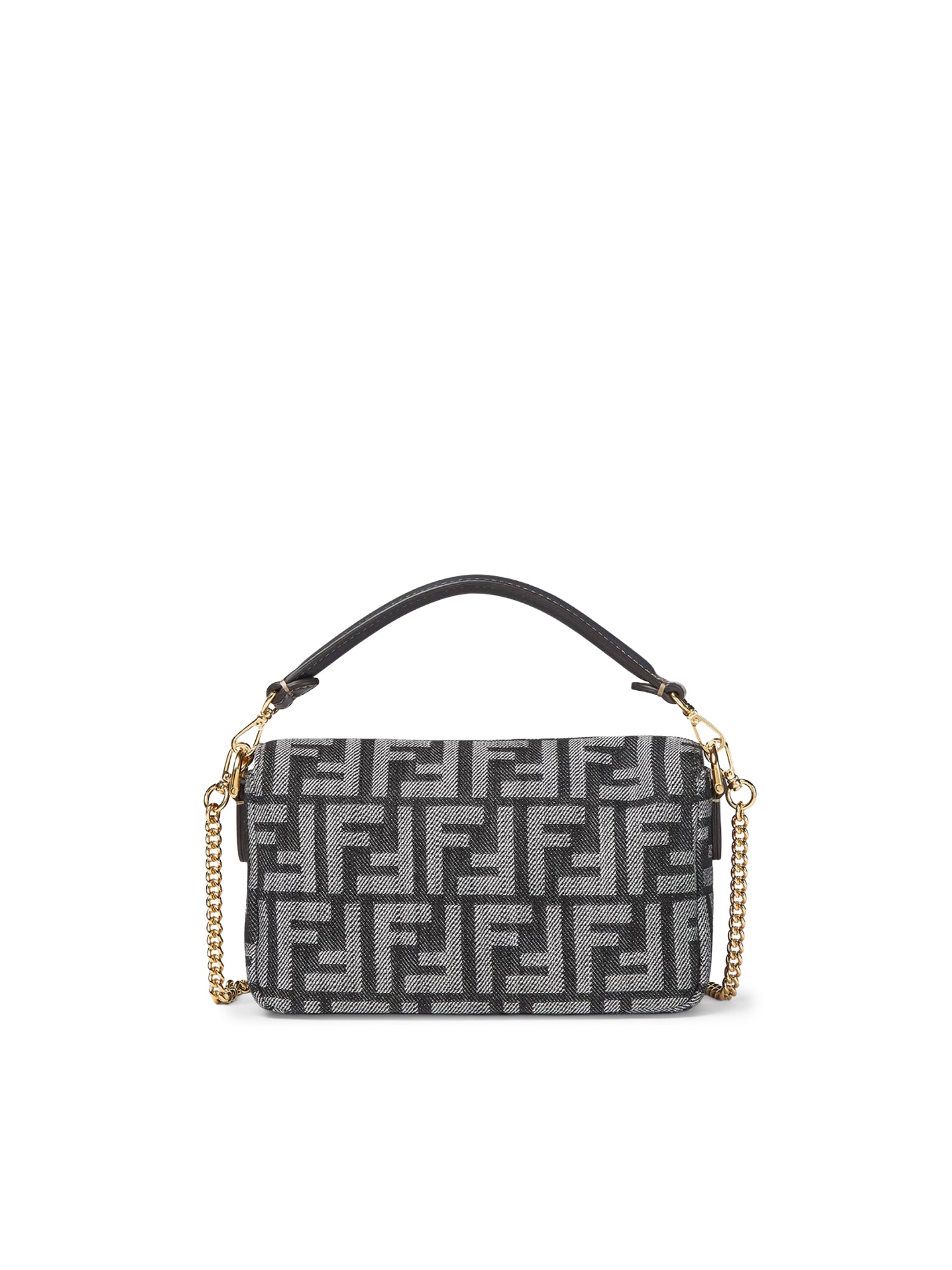 Borsa Baguette® Mini in jacquard FF effetto denim 8BS017 AWVAF0NAP FENDI 