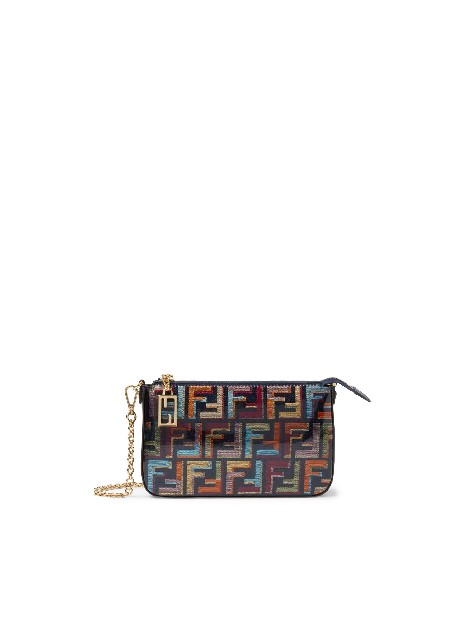 Pouch Baguette FF jacquard 8BS073 AW6QF1URO FENDI 