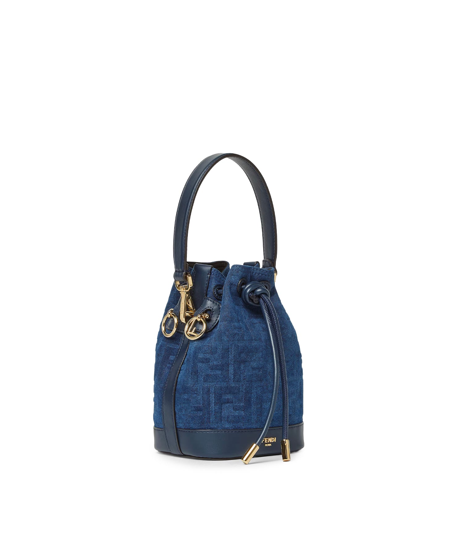 Minibag Mon Tresor in denim FF Jacquard 8BS109 AVR6F1UJW FENDI 