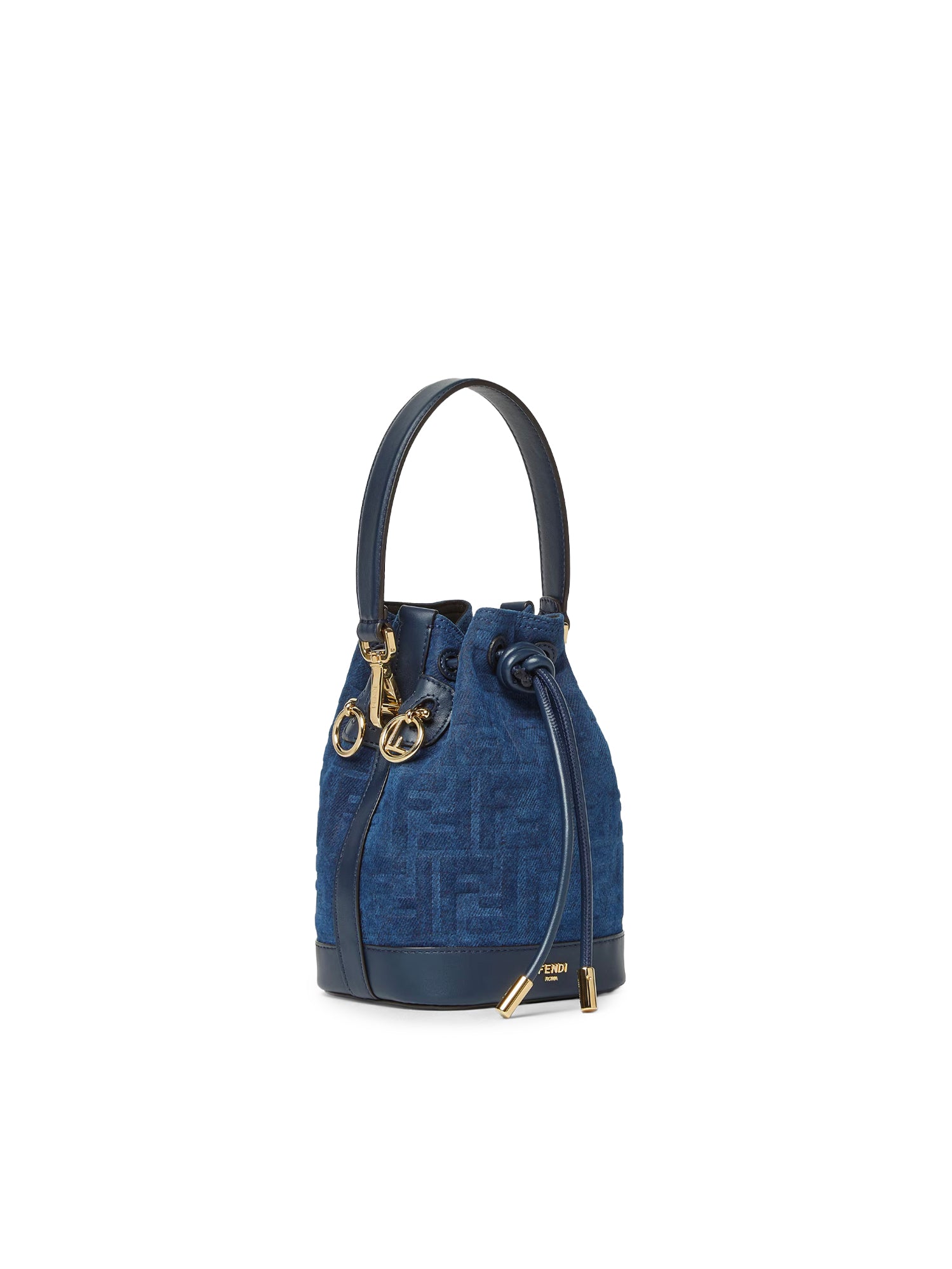 Minibag Mon Tresor in denim FF Jacquard 8BS109 AVR6F1UJW FENDI 