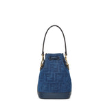 Minibag Mon Tresor in denim FF Jacquard 8BS109 AVR6F1UJW FENDI 