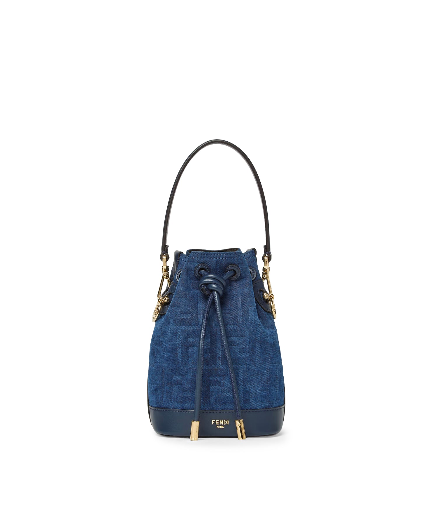 Minibag Mon Tresor in denim FF Jacquard 8BS109 AVR6F1UJW FENDI 