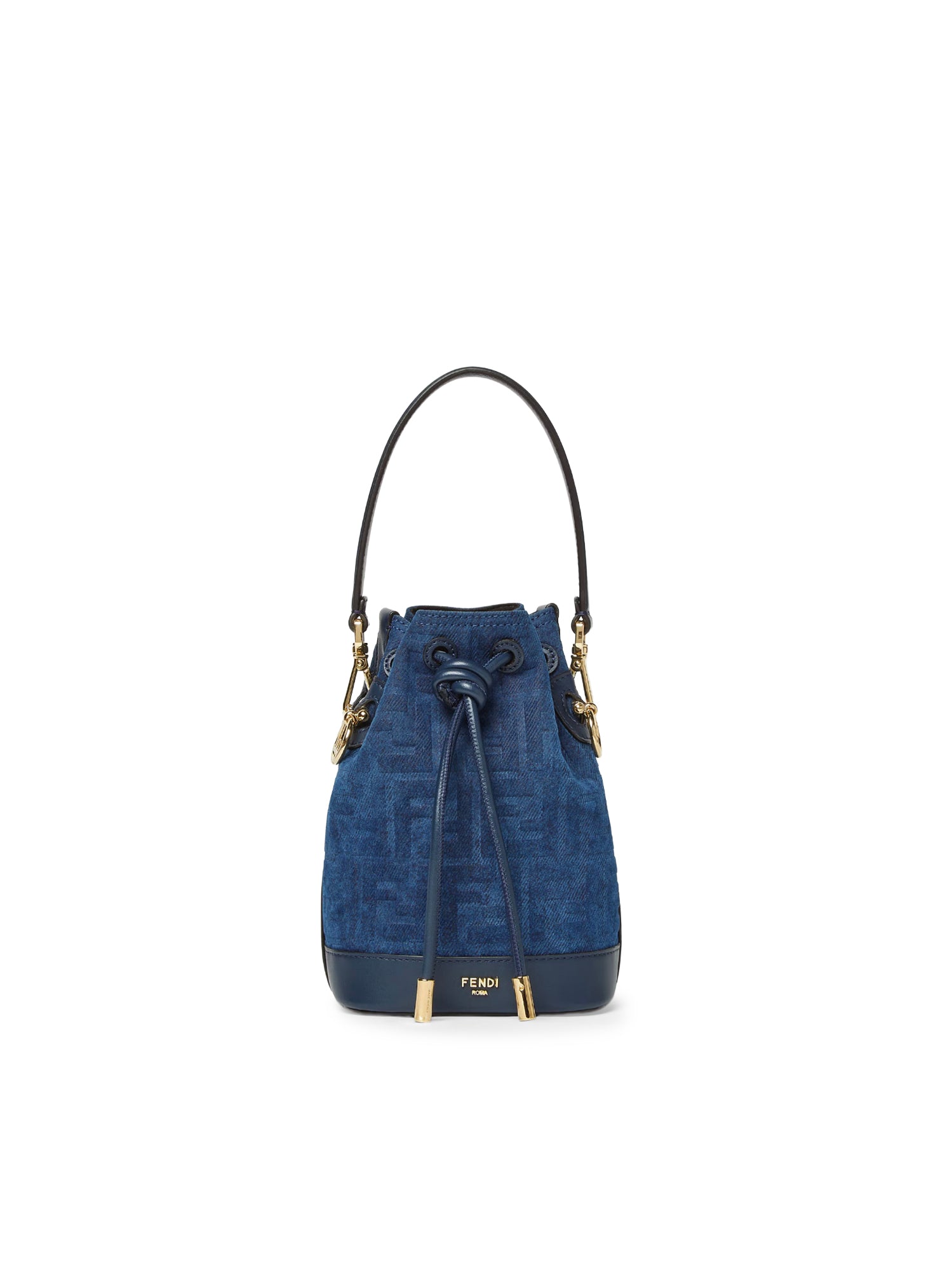 Minibag Mon Tresor in denim FF Jacquard 8BS109 AVR6F1UJW FENDI 