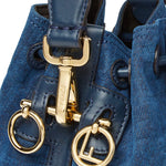 Minibag Mon Tresor in denim FF Jacquard 8BS109 AVR6F1UJW FENDI 