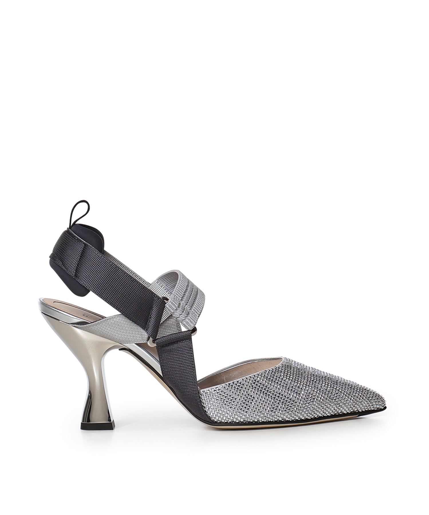 Slingback Colibrì con strass 8J8476 AQ62F1MYB FENDI 