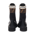 Biker Rockoko in pelle con tessuto stretch 8T6780 A3H4F13MC FENDI 