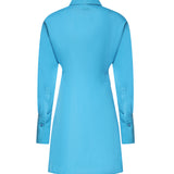 Abito chemisier in viscosa tecnica FDD537 AW9BF1W0L FENDI 