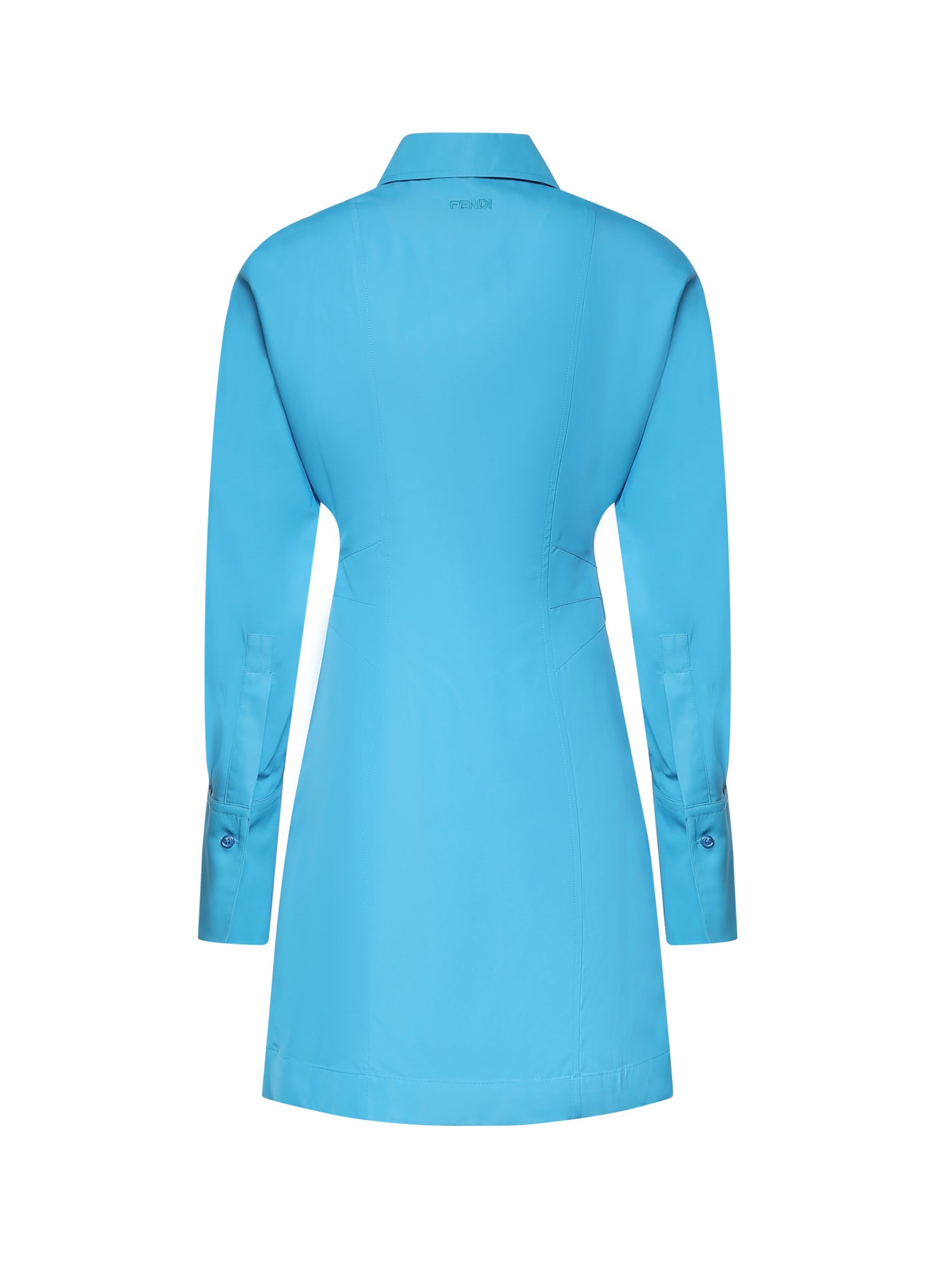 Abito chemisier in viscosa tecnica FDD537 AW9BF1W0L FENDI 
