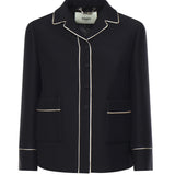 Giacca in lana e seta FJ7665 AC4GF0GME FENDI 