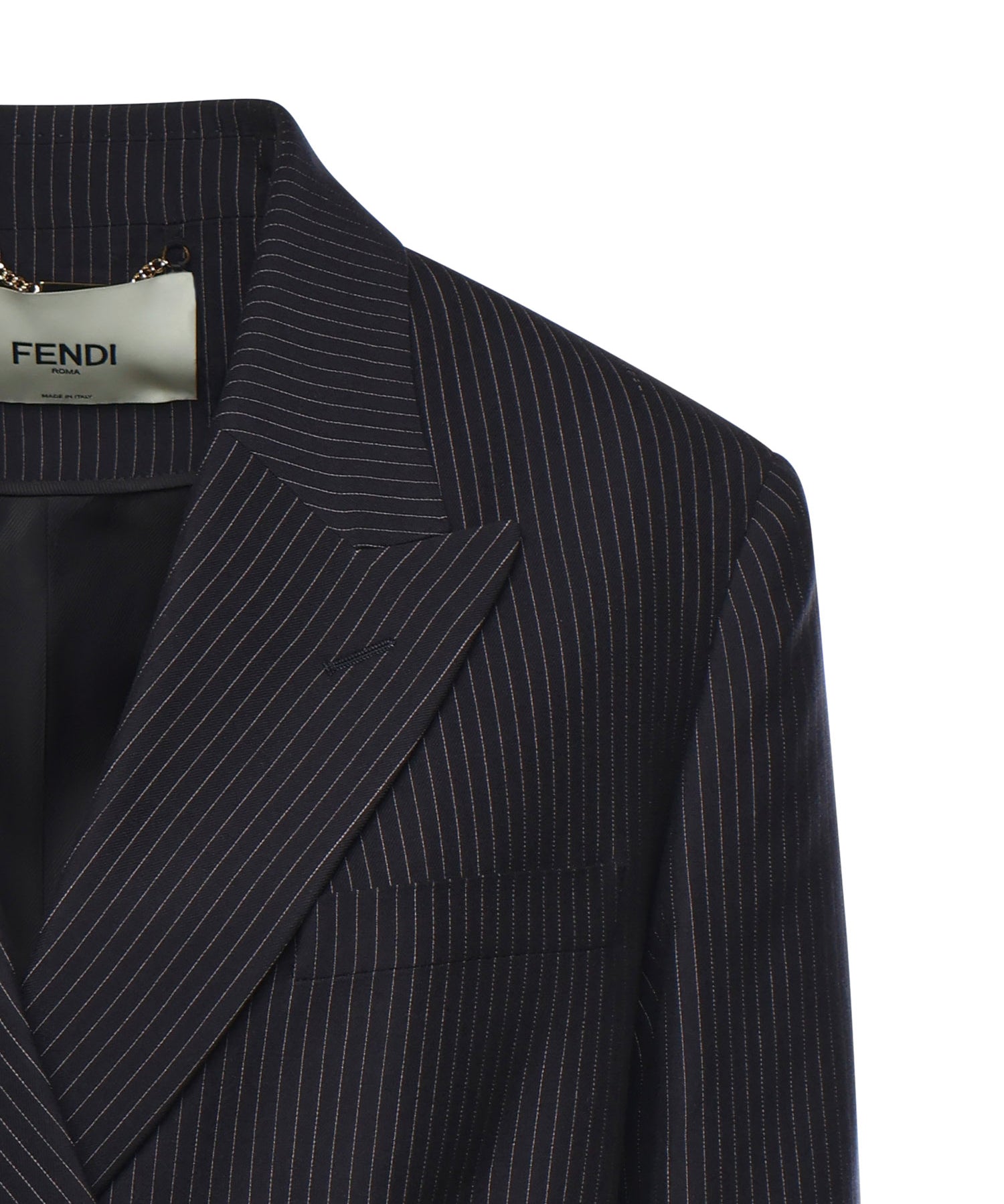Blazer in lana gessata FJ7685 AW7IF0QG3 FENDI 
