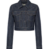 Giacca in denim FF jacquard FLF834 AW82F1UKI FENDI 