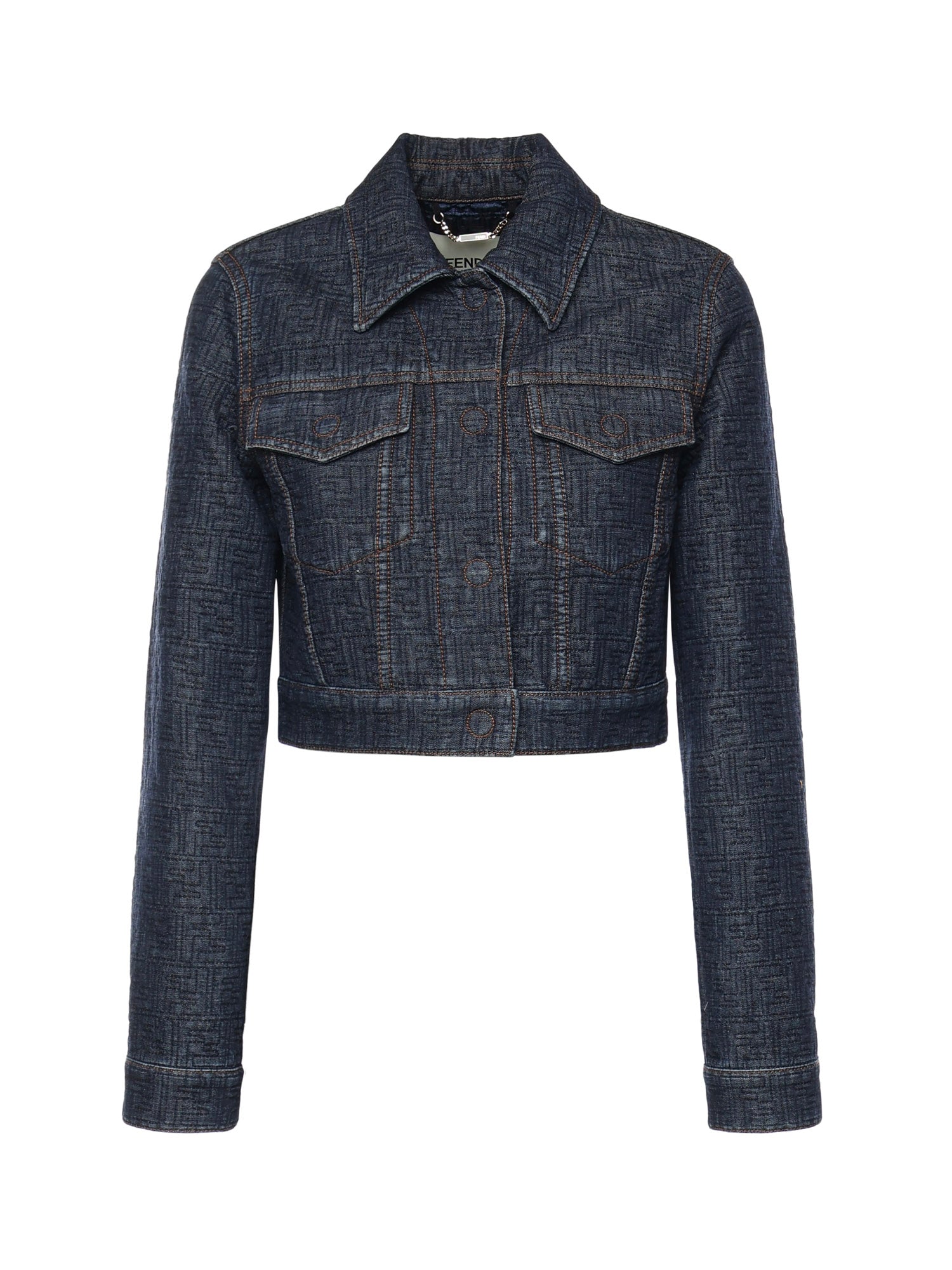Giacca in denim FF jacquard FLF834 AW82F1UKI FENDI 
