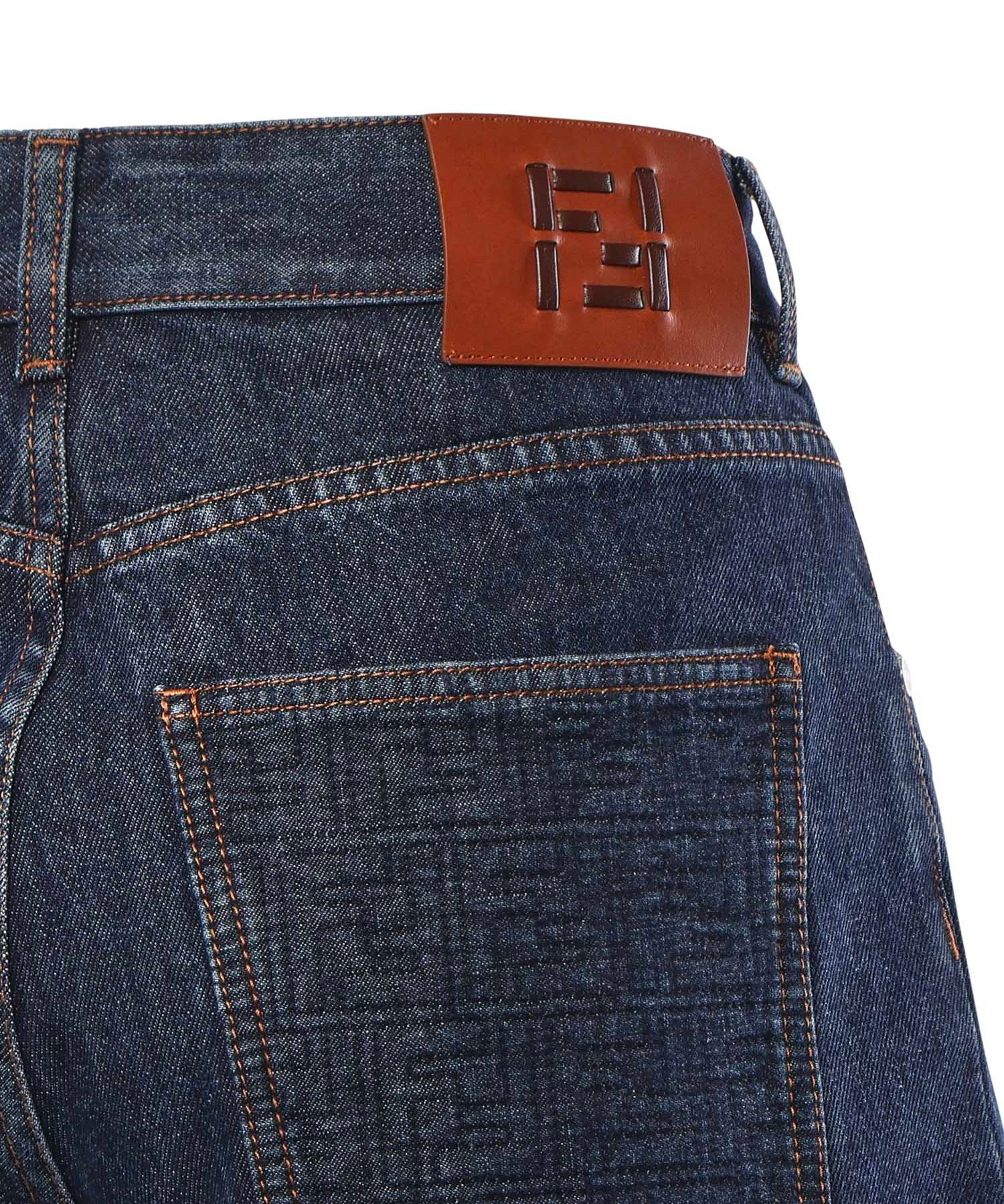 Short in denim FLP861 AW82F1UKI FENDI 