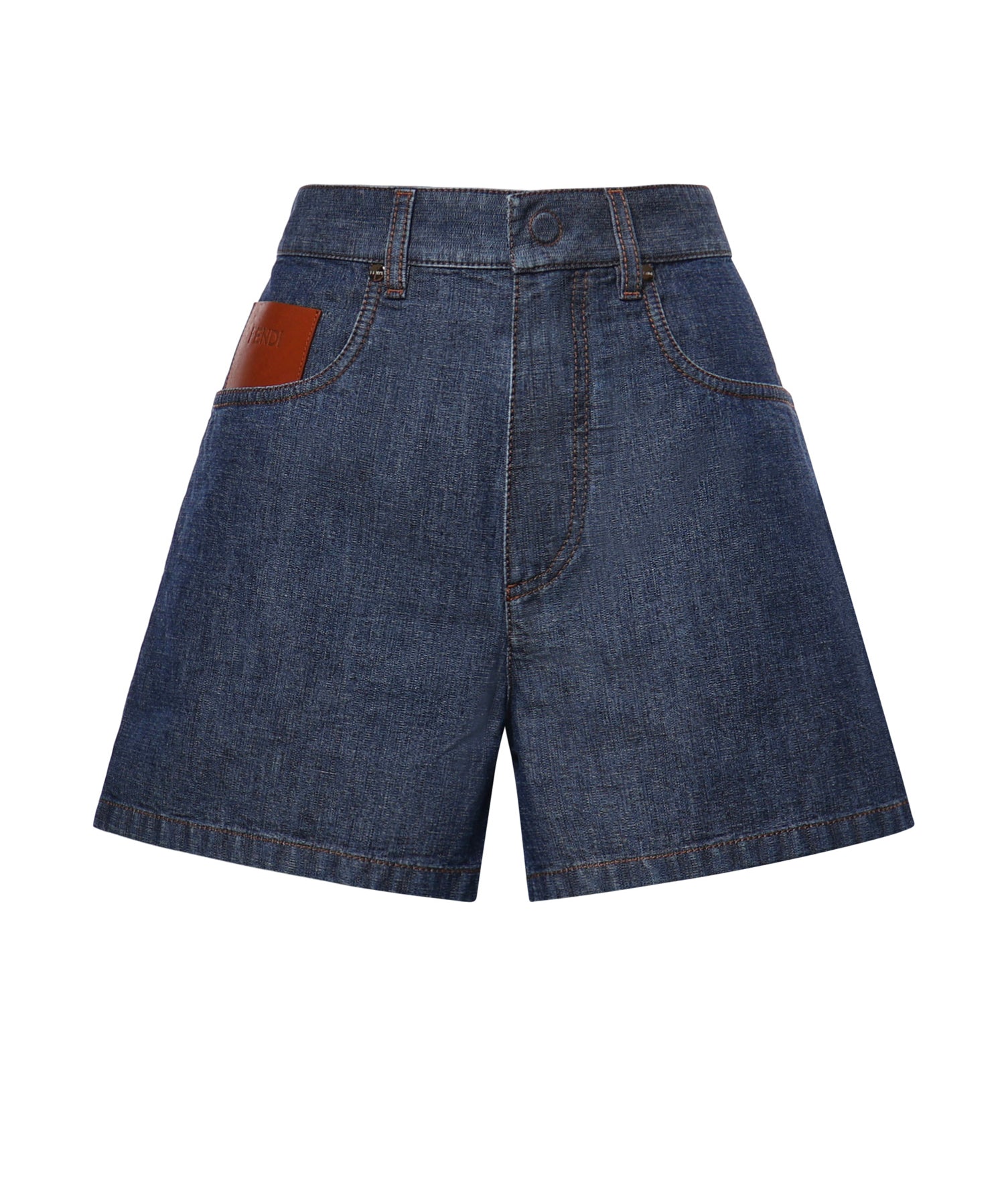 Short in denim FLP861 AW8HF0QB0 FENDI 