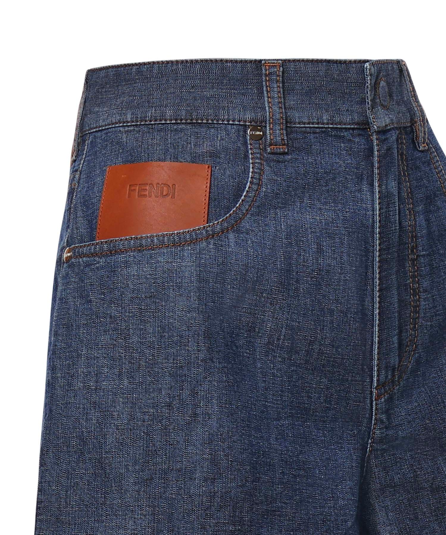 Short in denim FLP861 AW8HF0QB0 FENDI 