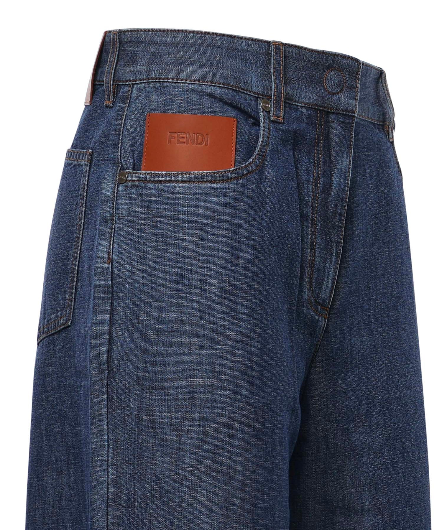 Jeans in chambray FLP863 AW8HF0QB0 FENDI 