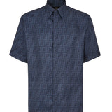 Camicia in seta FF jacquard FS0795 AKEEF0H5A FENDI 