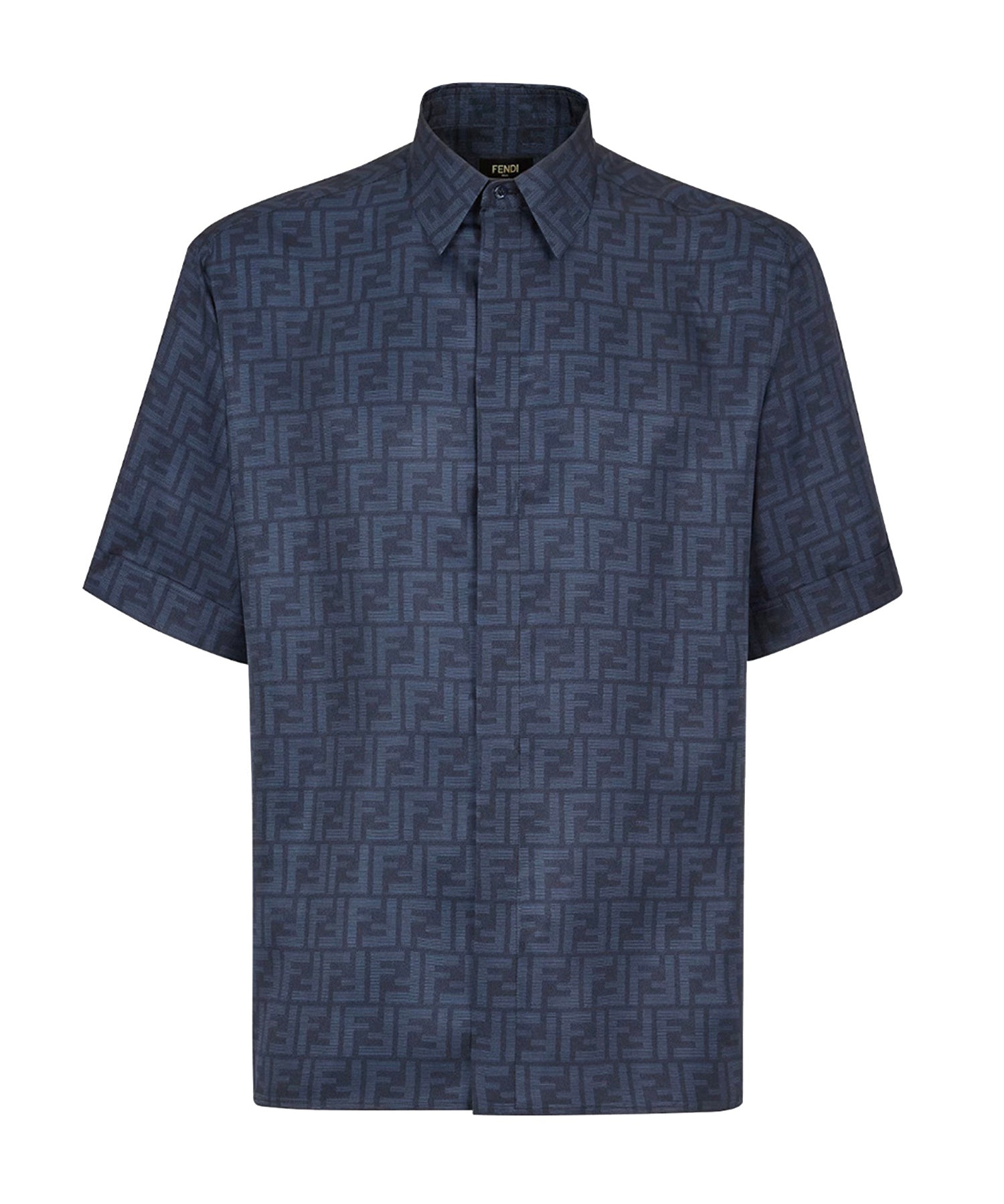 Camicia in seta FF jacquard FS0795 AKEEF0H5A FENDI 