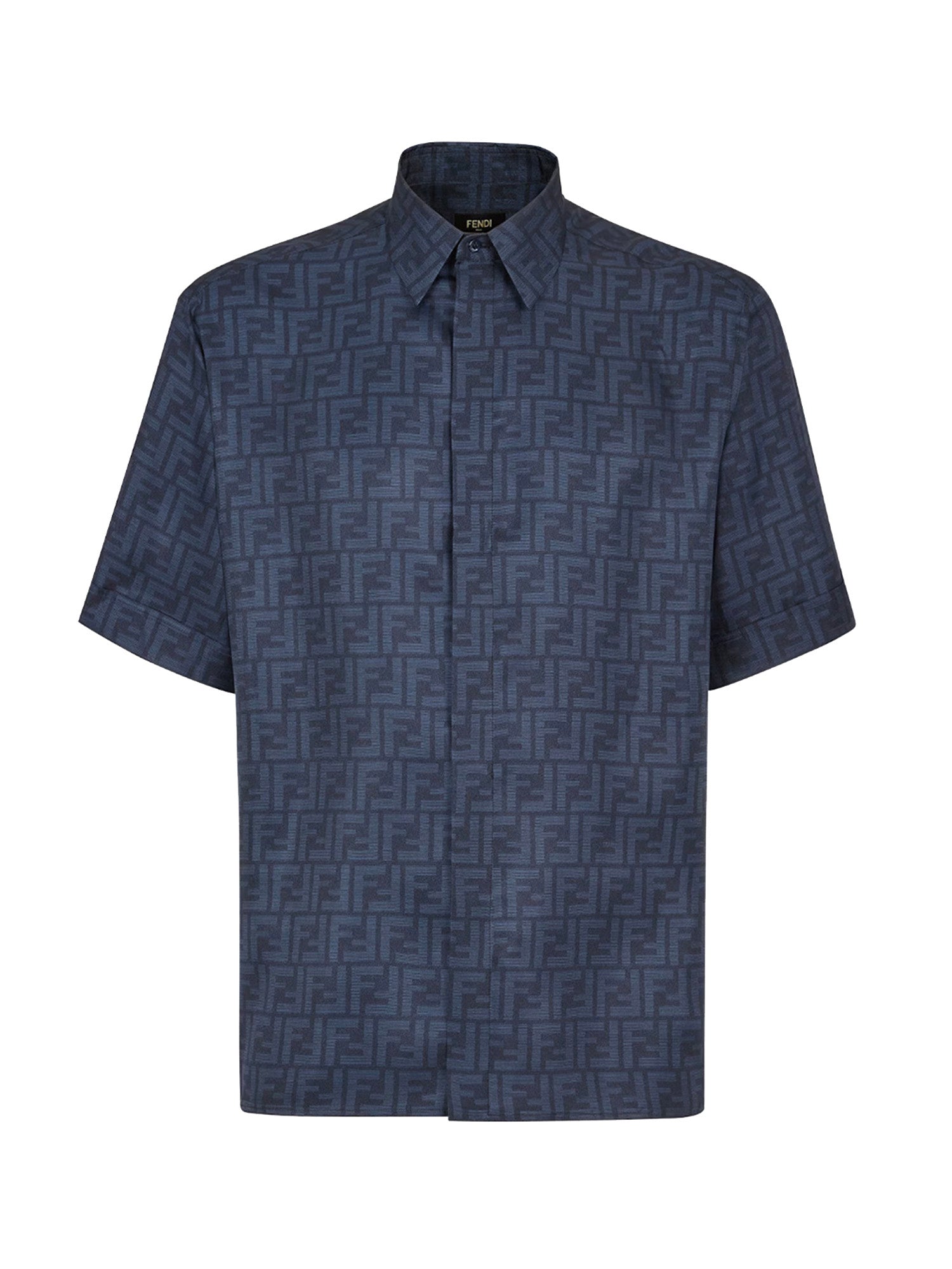 Camicia in seta FF jacquard FS0795 AKEEF0H5A FENDI 