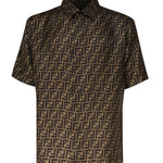 Camicia in seta FF jacquard FS0795 AKEEF1440 FENDI 
