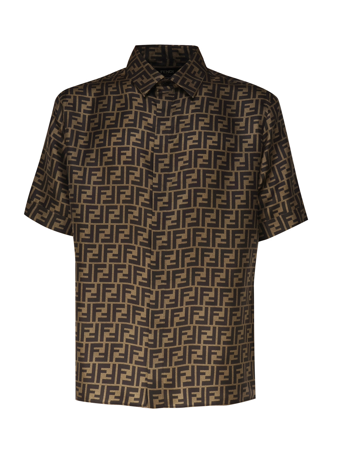 Camicia in seta FF jacquard FS0795 AKEEF1440 FENDI 