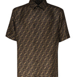 Camicia in seta FF jacquard FS0795 AKEEF1440 FENDI 