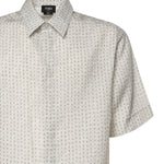 Camicia FF jacquard in lino con impunture FS0795 AU7NF0RQ0 FENDI 
