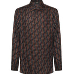 Camicia in seta stampata FS1319 AVDBF1TRS FENDI 