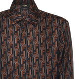 Camicia in seta stampata FS1319 AVDBF1TRS FENDI 
