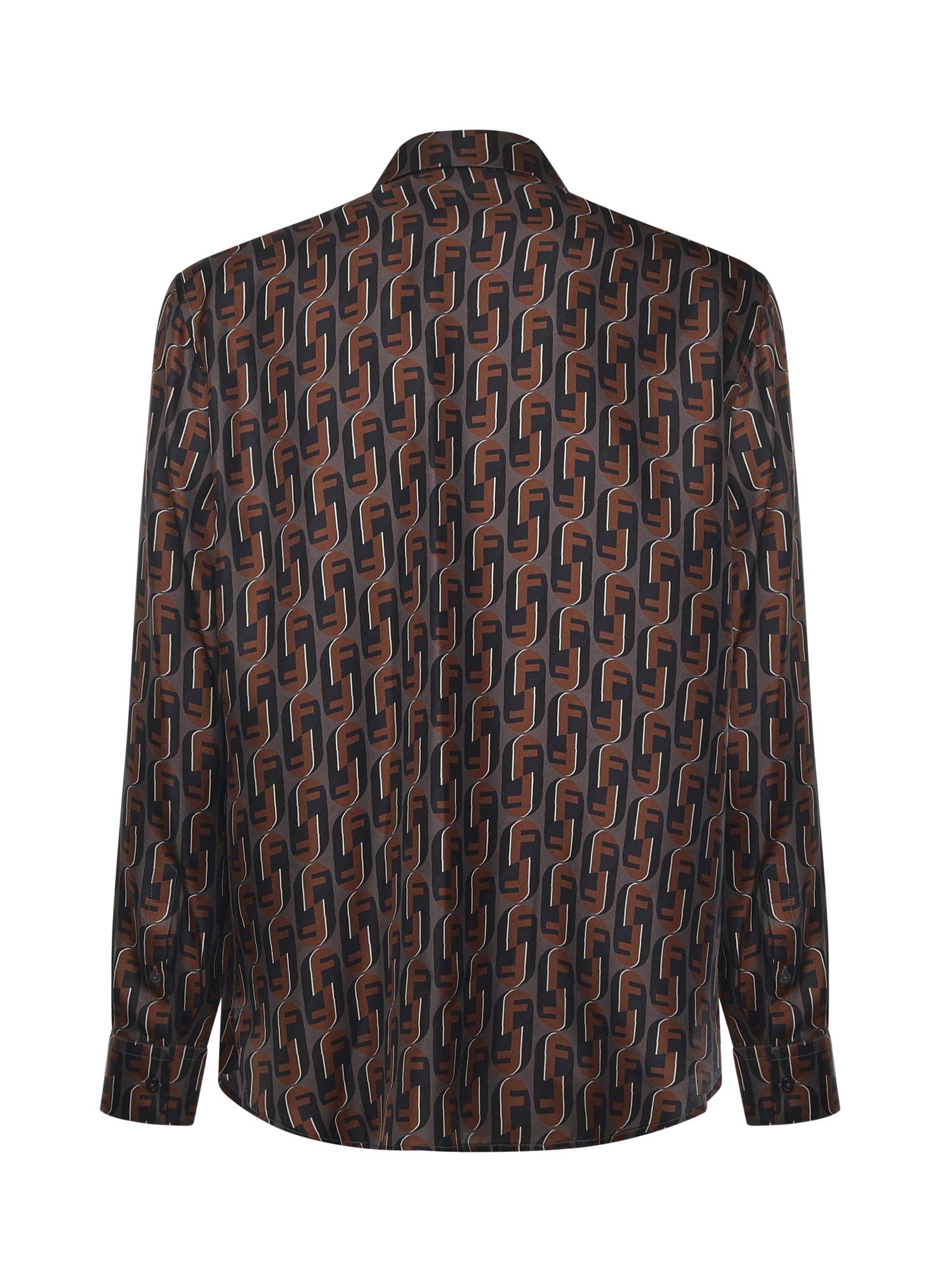 Camicia in seta stampata FS1319 AVDBF1TRS FENDI 