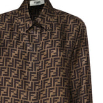 Camicia in seta FF jacquard FS8107 A8G3F118W FENDI 