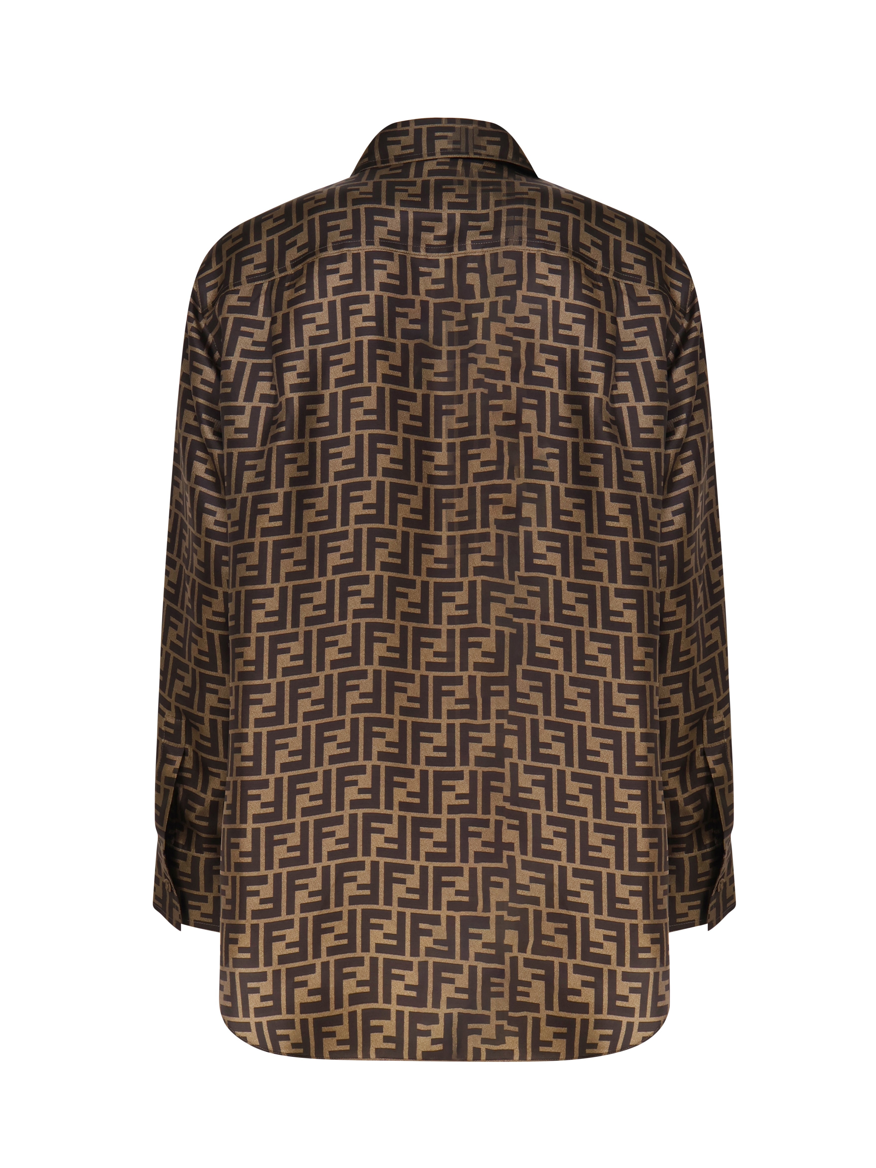 Camicia in seta FF jacquard FS8107 A8G3F118W FENDI 