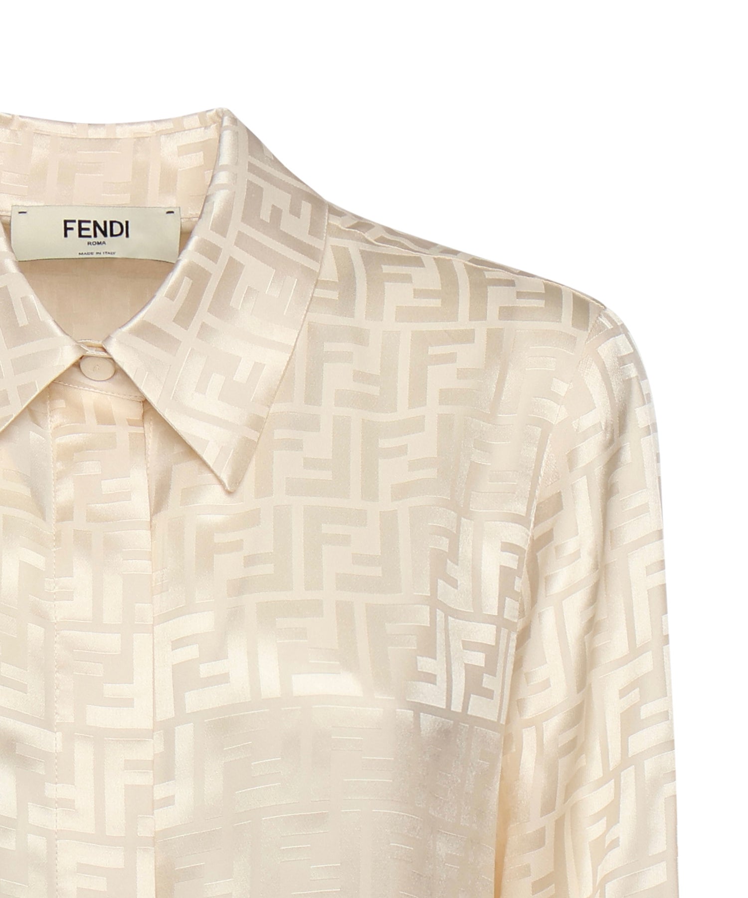 Camicia in seta FF jacquard FS8140 AJ0ZF1M2A FENDI 
