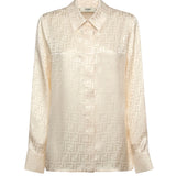 Camicia in seta FF jacquard FS8140 AJ0ZF1M2A FENDI 
