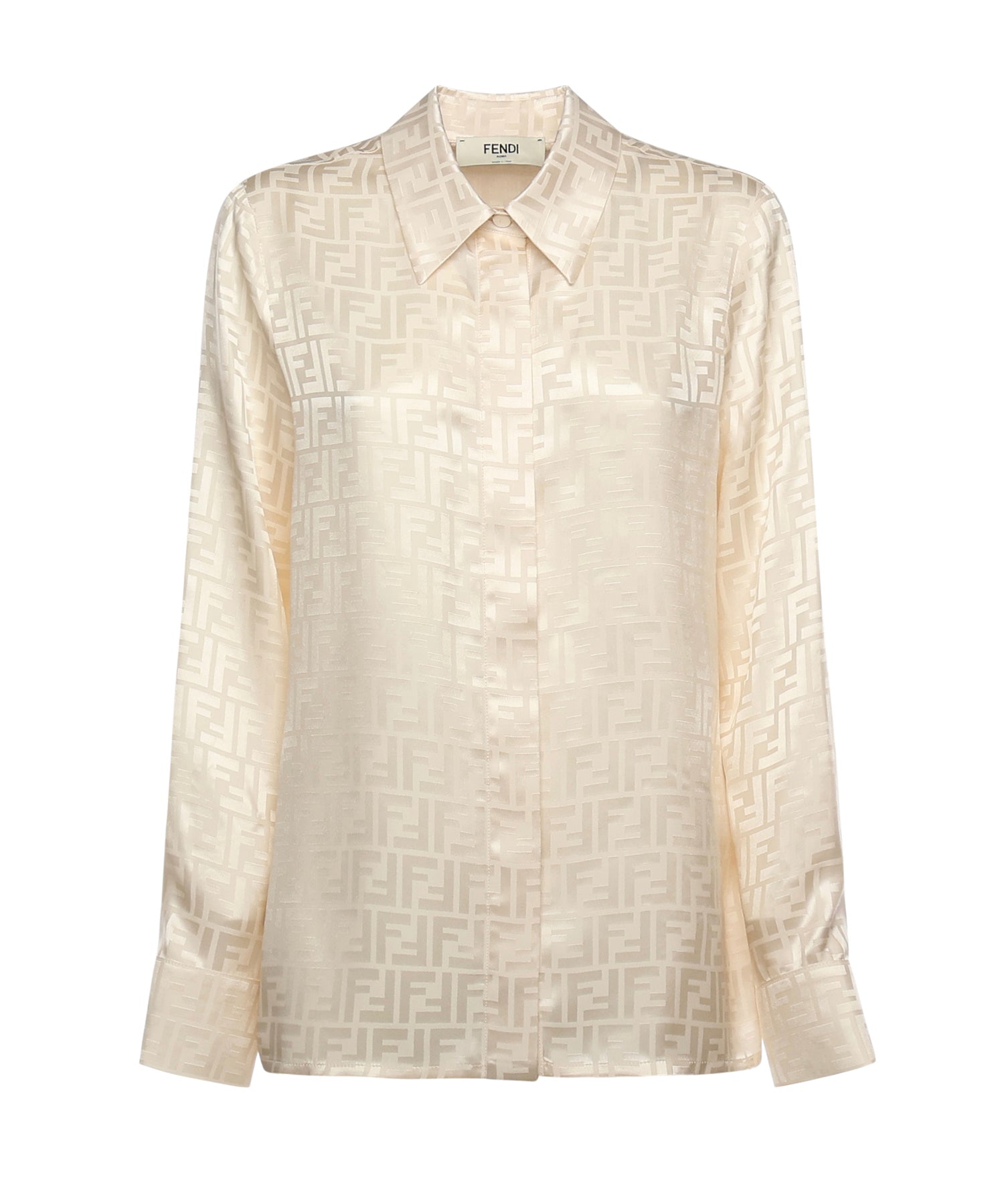 Camicia in seta FF jacquard FS8140 AJ0ZF1M2A FENDI 