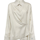 Camicia in seta a righe FS8287 AYNPF1T6E FENDI 