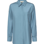 Camicia in popeline di seta FS8333 AVJRF1UKD FENDI 
