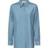 Camicia in popeline di seta FS8333 AVJRF1UKD FENDI 