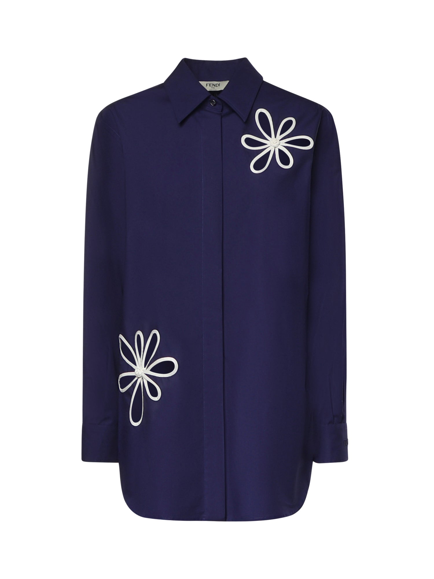 Camicia in popeline Fendi Ajour FS8355 AW7VF1W0A FENDI 