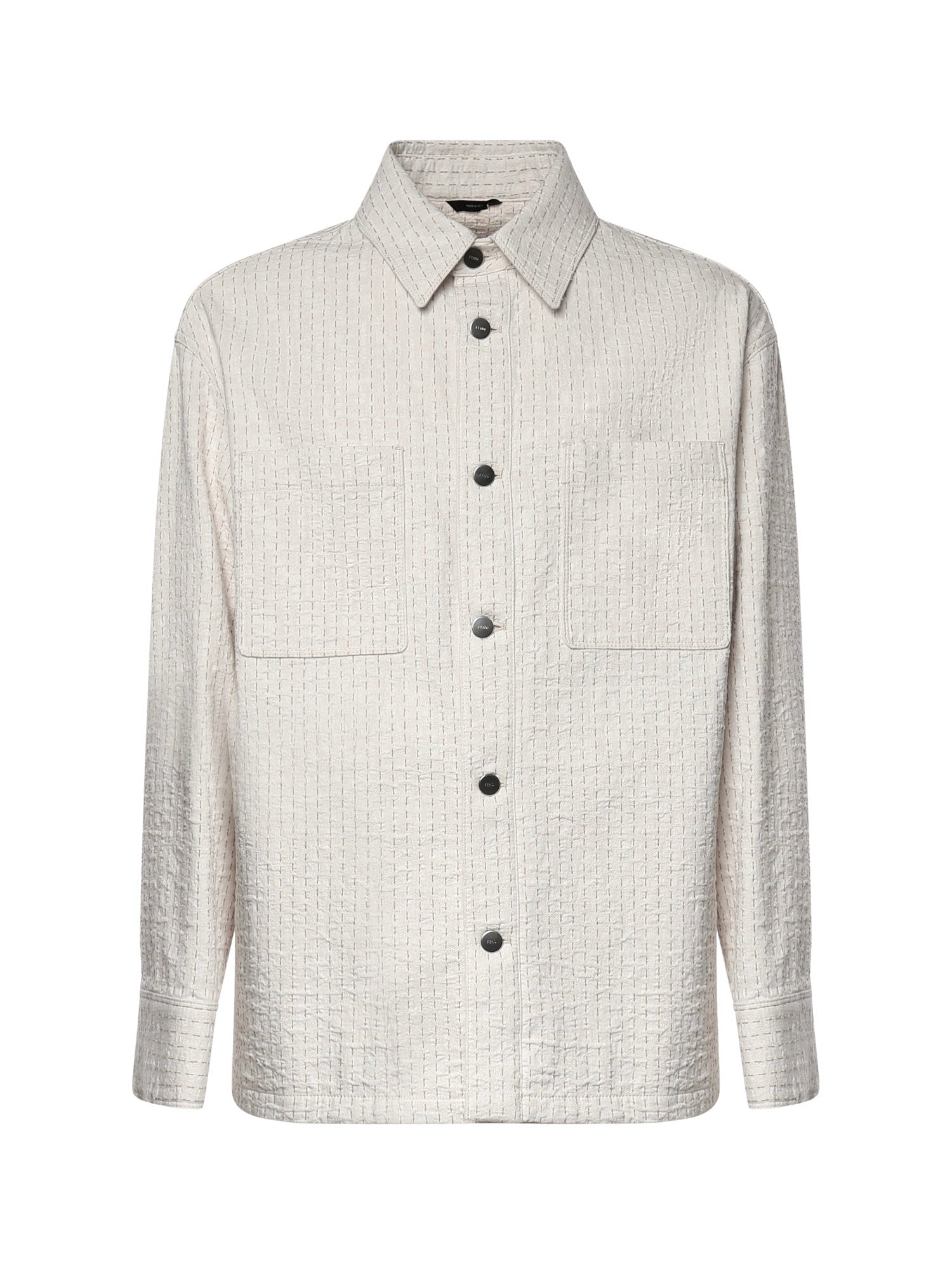 Overshirt in denim con impunture FW1410 AWMLF08QQ FENDI 