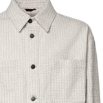 Overshirt in denim con impunture FW1410 AWMLF08QQ FENDI 