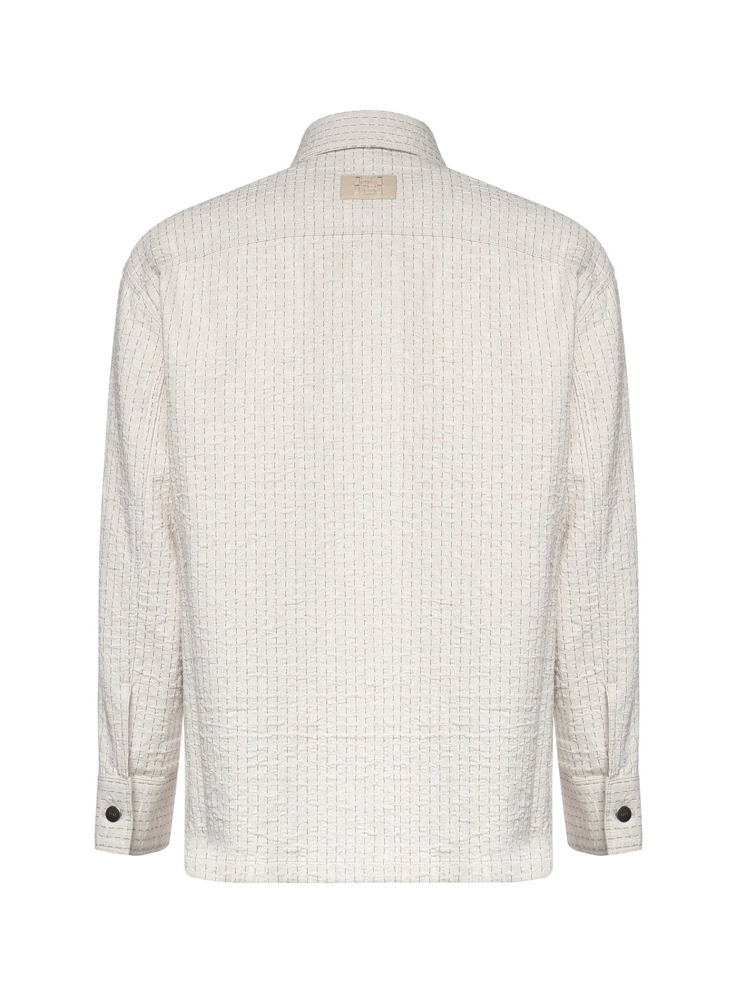 Overshirt in denim con impunture FW1410 AWMLF08QQ FENDI 