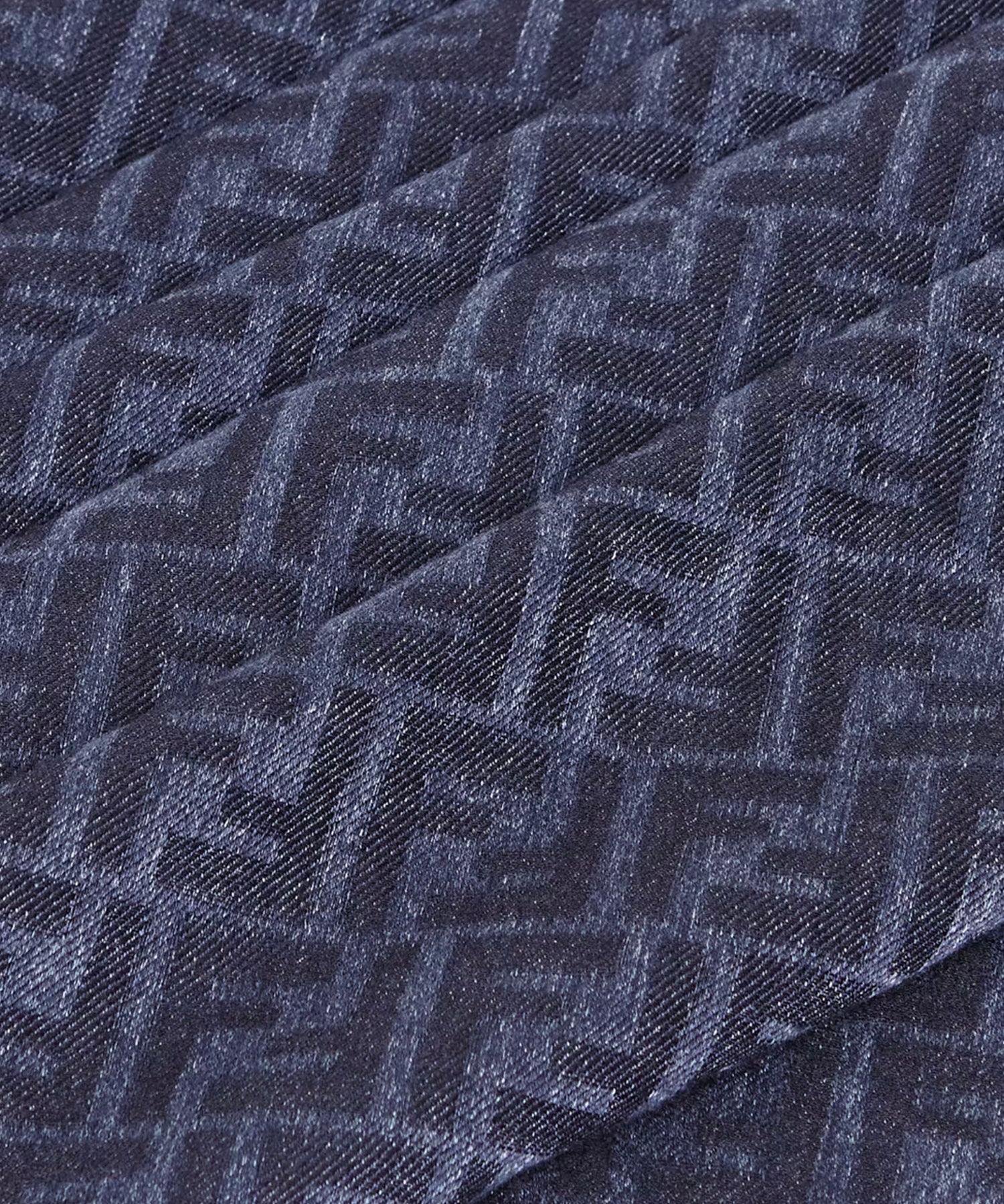 Scialle FF jacquard in cotone e lana FXT069 AWEWF0RU7 FENDI 