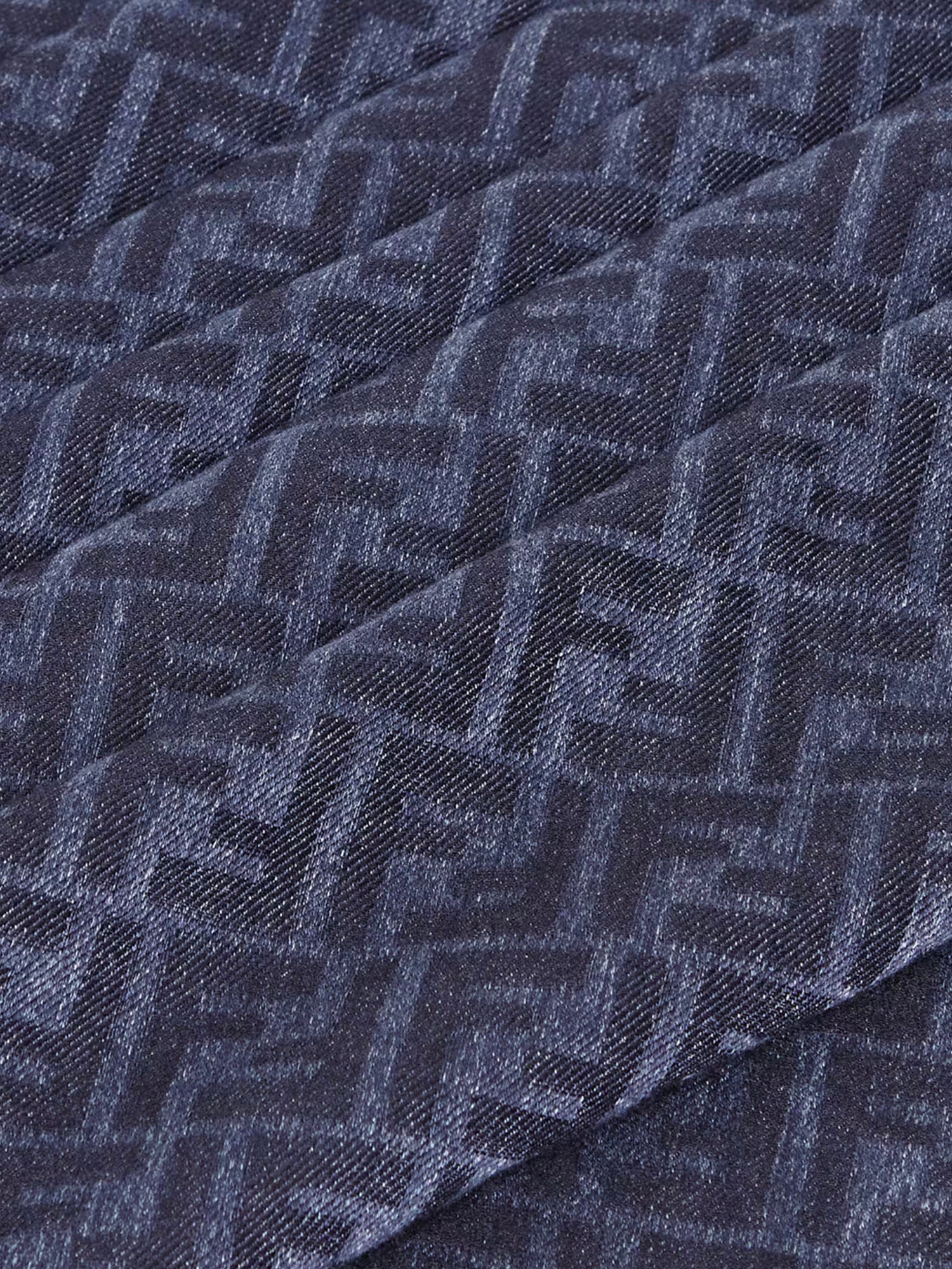Scialle FF jacquard in cotone e lana FXT069 AWEWF0RU7 FENDI 